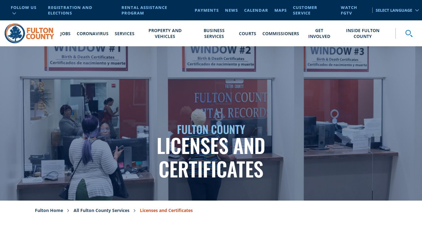 Licenses and Certificates - Fulton County, Georgia